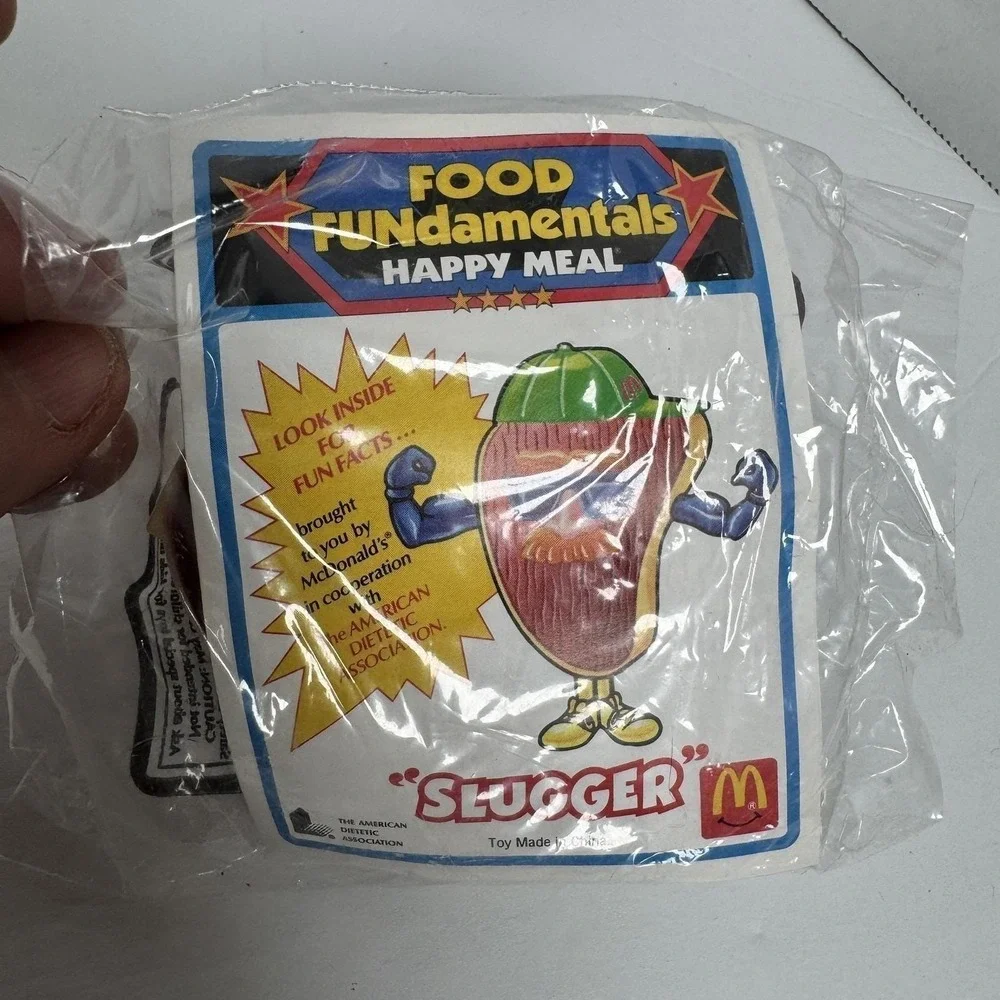 McDonald's Food FUNdamentals Slugger‎ Happy Meal Toy 1990 NIP Sealed
